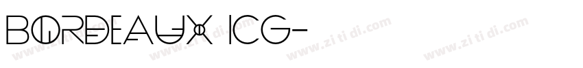 Bordeaux ICG字体转换